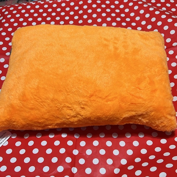 New Seasonal Collection Orange Pumpkin Face Plush Decorative Pillow 18IN x 12IN - Picture 5 of 6